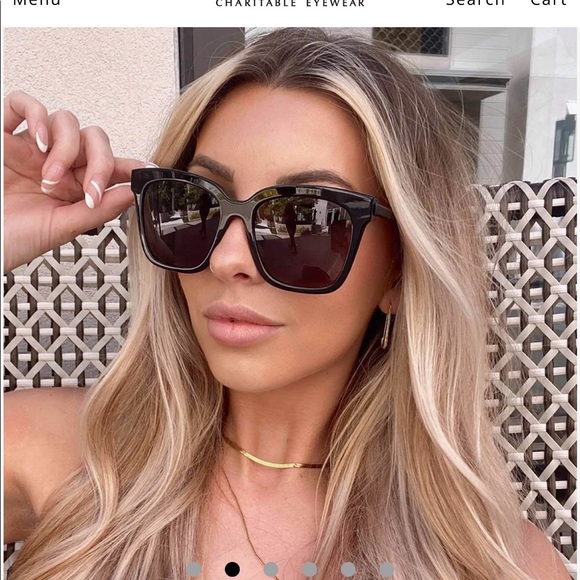 Diff eyewear Bella Black Grey Polarized Sunglasses. BNWOT. - Picture 3 of 8